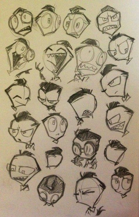 Zim facial expressions Me: this will help me on my journey.. Human Zim, Invader Zim Dib, Invader Zim Characters, Invader Zim, Facial Expressions, Face Drawing, Drawing Reference, Cartoon Styles, Art Tutorials