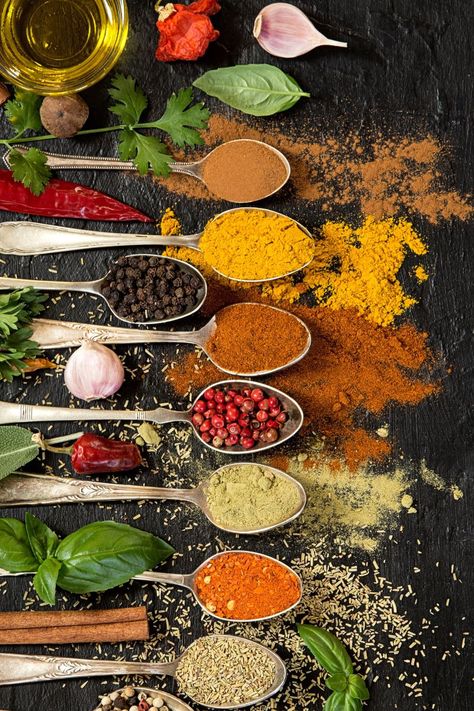 Spice Image, Spices Photography, Spice Grinders, List Of Spices, Decorações Com Comidas, Seasoning And Spice, Low Fodmap Diet, Spiced Coffee, Fodmap Diet