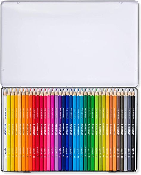 Staedtler 157 SB24 Ergosoft Triangular Colouring Pencils - Assorted Colours, Pack of 24: Amazon.co.uk: Kitchen & Home Staedtler Pencil, Colouring Pencils, Journal Stationery, Fall Wallpaper, Office Products, Craft Tools, Stationery Supplies, Colored Pencils, Crayon