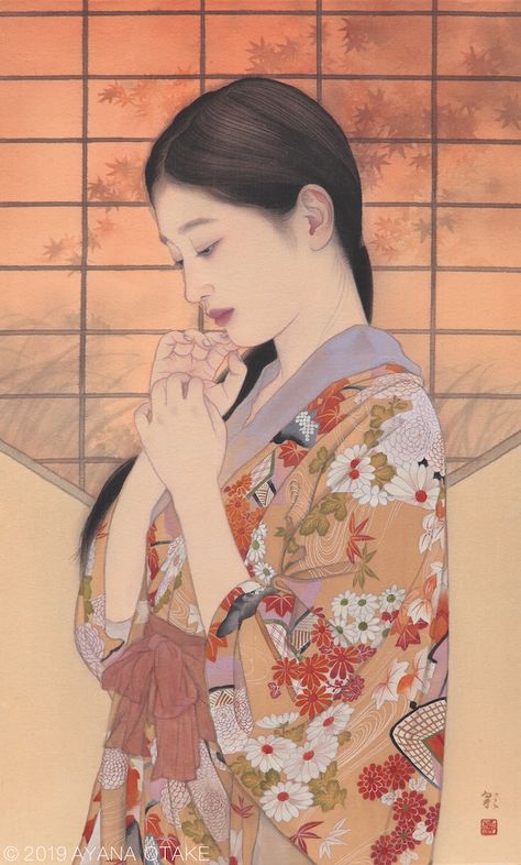 RedLipstick Resurrected — Otake Ayana aka Ayana Otake aka 大竹彩奈 (Japanese, b.... Ayana Otake, Japanese Art Modern, Saitama Prefecture, Japanese Paintings, Japanese Art Prints, Japanese Artwork, Asian Painting, Shiva Art, Art Japonais