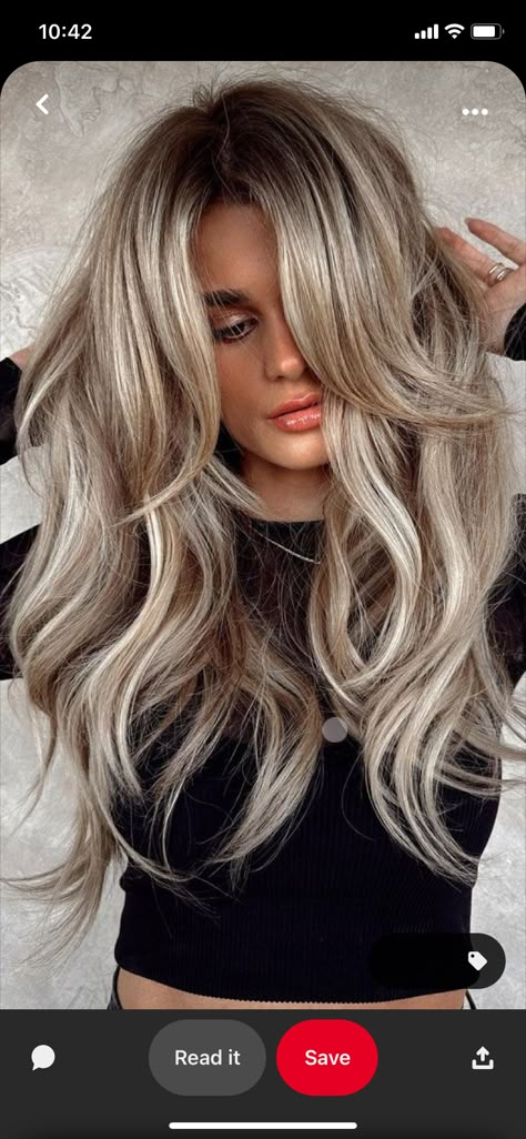 2013 Hair Color Trends, Bronde Balayage Champagne, Blond Hair On A Brunette, Spring 2024 Blonde, Warm Blonde To Cool Blonde, 2024 Blonde Trends, 2023 Blonde Hair Color Trends For Women, Spring Summer 2024 Hair Trends, Long Dark Blonde Hair With Highlights