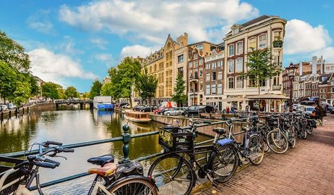 Best Hostels in Amsterdam Amsterdam Bicycle, Amsterdam Bucket List, Amsterdam Red Light District, Cycling City, Visit Amsterdam, Van Gogh Museum, Netherlands Travel, Amsterdam Travel, Amsterdam City