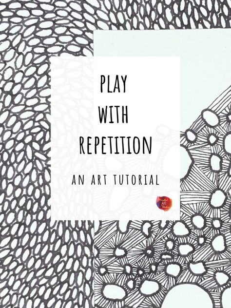 Art tutorial playing with repetition. Slow Drawing Ideas, Slow Drawing Patterns, Repetition In Art, Texture In Art, Amy Maricle, Slow Drawing, Mindful Drawing, Repetition Art, Watercolor Journaling