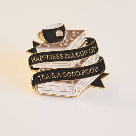 This Pin Is Super Cute And Perfect For Any Pin Collection! It Features A Stack Of Books & A Cup Of Tea And Has A Gold Backing. Perfect For Hats, Bags, Backpacks, Jackets, Beanies Etc. Approximately 1.25 Inches X 1.25 Inches Tags: Cute Enamel Pin Brooch Pin Cute Pin Nwt New Gift Idea Birthday Trendy Jewelry Accessories Book Pin Books Book Jewelry Tea Cup Autumn Core, Pink Ribbon Awareness, Tea Hats, Hat Brooch, Trifari Brooch, Pin Ideas, Enamel Pin Collection, Idea Birthday, Random Items