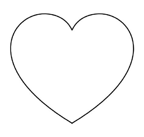 Do you need a large heart template that prints one per page? I've got you covered! Black And White Heart, White Heart, A Heart, Heart Shape, Free Printable, Cut Out, Black And White, Black