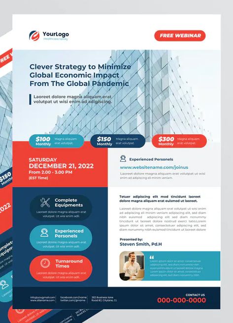 Webinar / Online Class Flyer Design AI, EPS, PSD Class Flyer Design, Workshop Flyer, Course Flyer, Pdf Design, Flyer Layout, Free Webinar, Real Estate Flyers, Online Class, Design Board