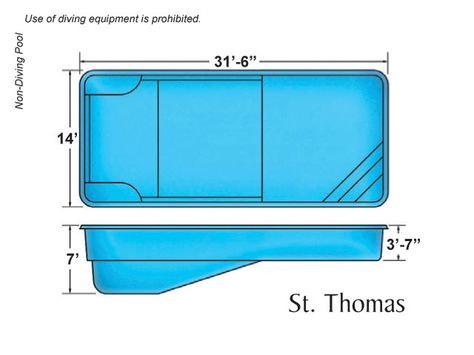 St. Thomas Medium Sized Fiberglass Viking Swimming Pool Pool Dimensions, Swimming Pool Quotes, Viking Pools, Swimming Pool Pictures, Diving Pool, Fiberglass Pool, Fiberglass Swimming Pools, Cool Swimming Pools, Swimming Pools Inground