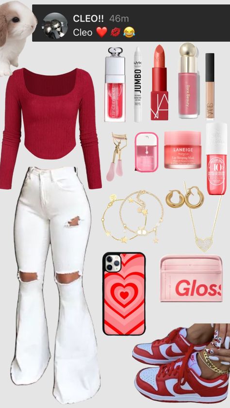 Red Shein Outfits, Shein Outfits Ideas, Outfit Ideas Layout, 70s Inspired Outfits, Latina Outfit, Outfits For Mexico, Teen Swag Outfits, Latina Fashion Outfits, Clueless Outfits