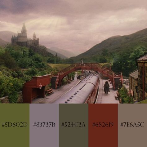 Harry Potter Room Color Scheme, Hogwarts Houses Colors, Harry Potter House Color Palette, Hogwarts Houses Color Palette, Hogwarts Color Palette, Slytherin Palette, Harry Potter Palette, Dark Academia Color Palette Hex Codes, Harry Potter Color Palette