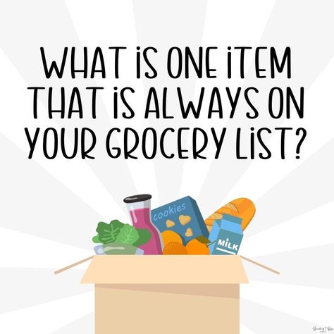 You might be in trouble if you leave the grocery store without this… 🥓🍣🥞🍪🍦 Monday Engagement Posts Social Media, Interaction Posts Facebook, Group Engagement Posts, Avon Games, Monday Mingle, Attendance Questions, Interaction Post, Group Questions, Chiropractic Benefits