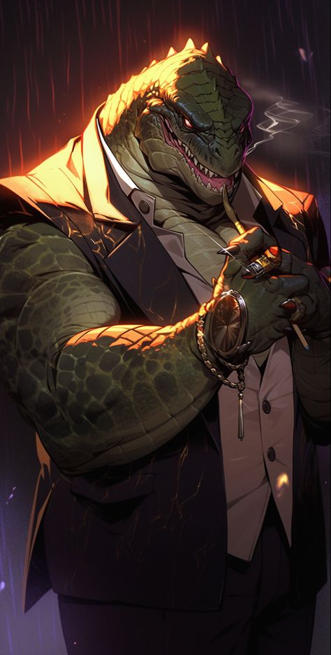 Dnd Crocodile Race, Crocodile Dnd Character, Anthro Crocodile Character Design, Werecrocodile Art, Lizard Oc, Killer Croc Art, Reptile Man, Lizard Man, Sci Fi Character Art