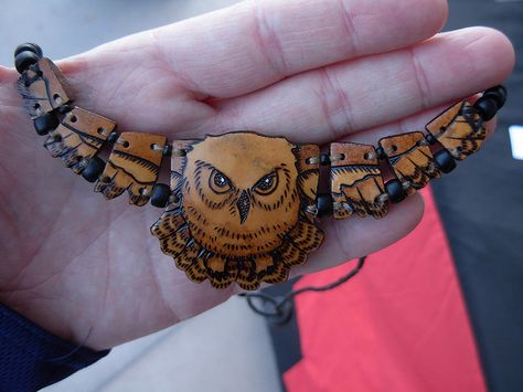 Gourd Jewelry Ideas, Owl Gourd, Gourd Jewelry, Decorative Gourds, Gourds Crafts, Terracotta Jewellery, Painted Gourds, Order Flowers Online, Owl Necklace