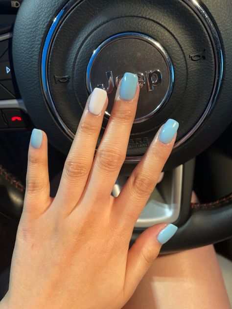 Argentina Nails Art, Argentina Nails Design, Nails Inspo Square, Argentina Nails, Square Nails White, Nails Basic, Fresh Nails, Sky Blue Nails, Flag Nails