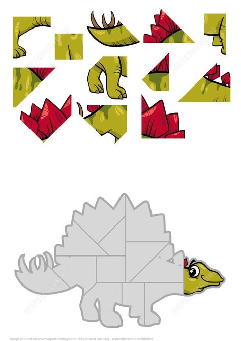 Jigsaw Puzzle with Stegosaurus Dinosaur | Super Coloring | Dinosaur puzzles, Free printable puzzles, Jigsaw puzzles for kids Spot The Difference Kids, Easy Handwriting, Free Printable Puzzles, Dinosaurs Preschool, Dinosaur Puzzles, Fest Temaer, Math Puzzles, Jigsaw Puzzles For Kids, Dinosaur Activities