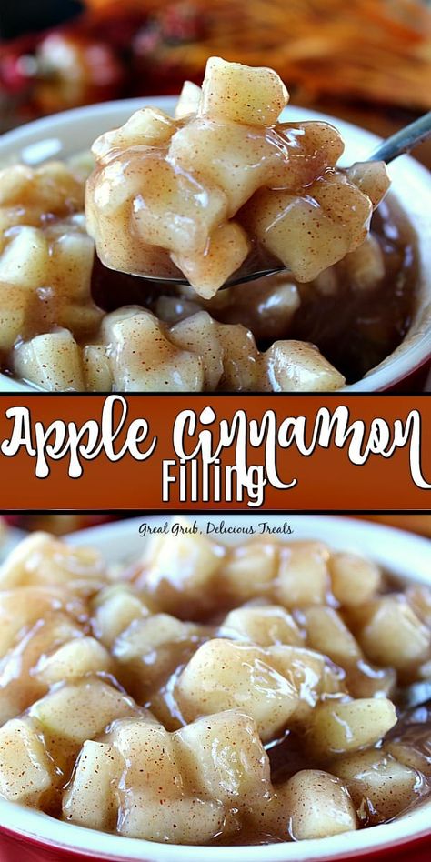 Apple Cinnamon Filling Apple Filling For Crepes, Apple Cinnamon Crepe Filling, Cinnamon Apple Filling, Apple Crepes Filling, Cinnamon Apple Empanadas, Apple Cinnamon Pastry, Apple Filling Recipes, Cinnamon Filling Recipe, Skillet Apples