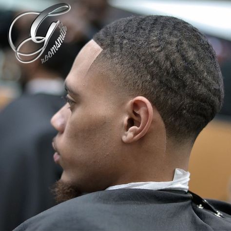 Black Boys Haircuts Fade, Men Waves, High Taper Fade, 360 Waves Hair, Waves Hairstyle Men, Hair Designs For Men, Mid Fade Haircut, High Taper, Fade Haircuts For Men