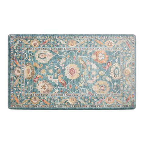 Raya Floral Traditional Style Nonslip Kitchen Floor Mat - World Market Kitchen Mats Floor Ideas, Entryway Rugs, Scandinavian Style Interior, Kitchen Entryway, Kitchen Mats, Kitchen Mats Floor, Kitchen Floor, Entryway Rug, World Market