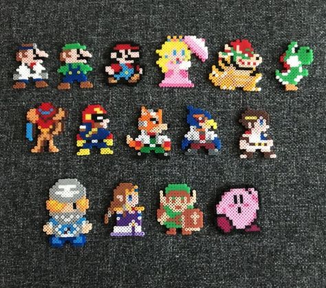 Bowser Perler Bead Patterns, Zelda Sheik, Smash Characters, Hama Beads Mario, Perler Bead Designs, Perler Bead Mario, Perler Beads Ideas, Easy Perler Beads Ideas, Hamma Beads