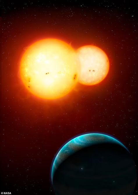 NASA's Kepler space telescope discovers FIVE double-sun planets that 'could support alien life'  | Daily Mail Online Sun Planet, Sun Space, Planetary System, Saturn Planet, Science Fact, Alien Planet, Star System, Across The Universe, The Solar System