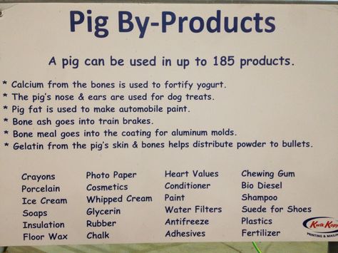 Pig by-products