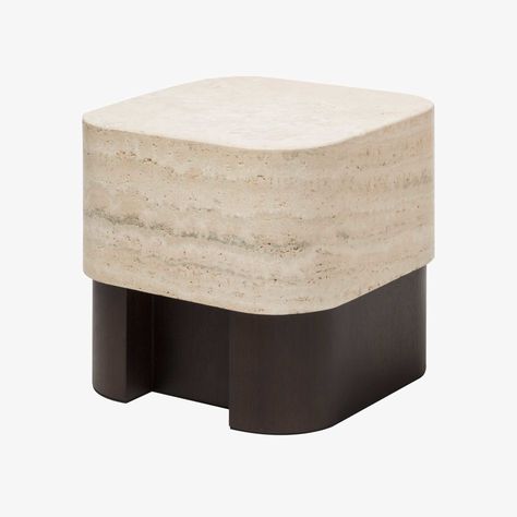 Giobagnara_GSMA431_Lloyd Low Side Table_Glenn_Sestig_South_Hill_Home__Furniture 1 image Travertino Marble, High Side Table, Dark Stains, 1 Image, Marble Top, Outdoor Ottoman, Table Furniture, Furniture Decor, Home Furniture