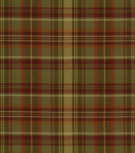 Covingtion Tartan Plaid Black Cotton Linen Blend Home Decor Fabric | JOANN Tartan Decor, Plaid Sofa, Plaid Curtains, Dark Living Rooms, Earth Tone Color, Junk Art, Plaid Fabric, Vintage Plaid, Joanns Fabric And Crafts