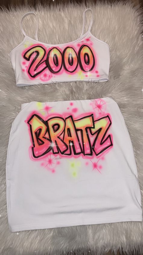 Personalized Airbrush Sexy 2 Piece Outfits Strap Crop Top Skirt Set 2000s fashion Airbrush Outfits, Baddie Shades, Aesthetic 2000s Outfits, Best Braid Styles, 21th Birthday, Sweet Sixteen Birthday Party Ideas, Airbrush Designs, 21st Birthday Photoshoot, Outfits 2000s