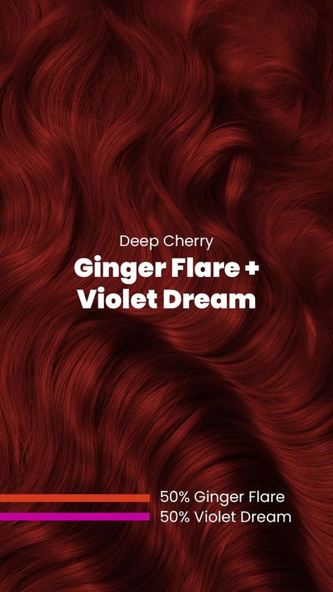 color mixes, orange hair, hair, hair dye, colors for dark hair, cherry red, dark red Hairstylist Ideas, Red Red Hair, Haircut Color Ideas, Red Hair Dye, Makeup Stylist, Hair Color Red, Arctic Fox Hair Color, Black Hair Dye, Cute Hair Colors