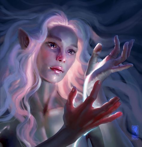 Dnd Eilistraee, Half Elf Aesthetic Dnd, Hexblood Dnd Character Female, Hexblood Warlock, Warlock Aesthetic Dnd, Half Drow Female, Drow Aesthetic, Drow Dnd, Elf Goddess