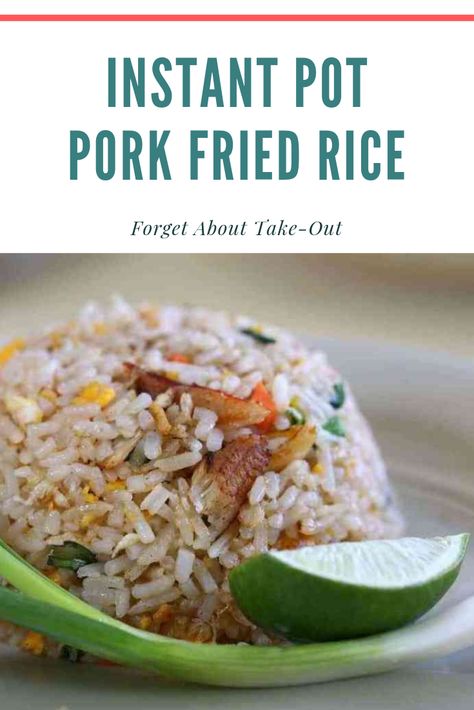 Chinese Pork Fried Rice, Instant Pot Chinese, Pork Fried Rice Recipe, Chinese Pork, Pork Fried Rice, Yum Yum Sauce, Pork Stir Fry, Instant Pot Pork, Easy Instant Pot Recipes