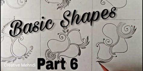 Mehndi basic shapes for beginners | simple & easy basic mehndi design with paper & pencil Mehndi Basic Shapes, Henna Basic, Mehndi Basic, Arabic Mehndi Design, Henna Drawings, Basic Mehndi, Latest Henna Designs, Funny Photoshop, Mehndi Designs Front Hand