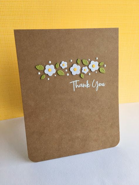 I'm in Haven: Blooming Wave! Cricket Maker, Case Cards, Postal Card, Stamping Projects, Handmade Thank You Cards, Cas Cards, 카드 디자인, Thanks Card, Cards Ideas