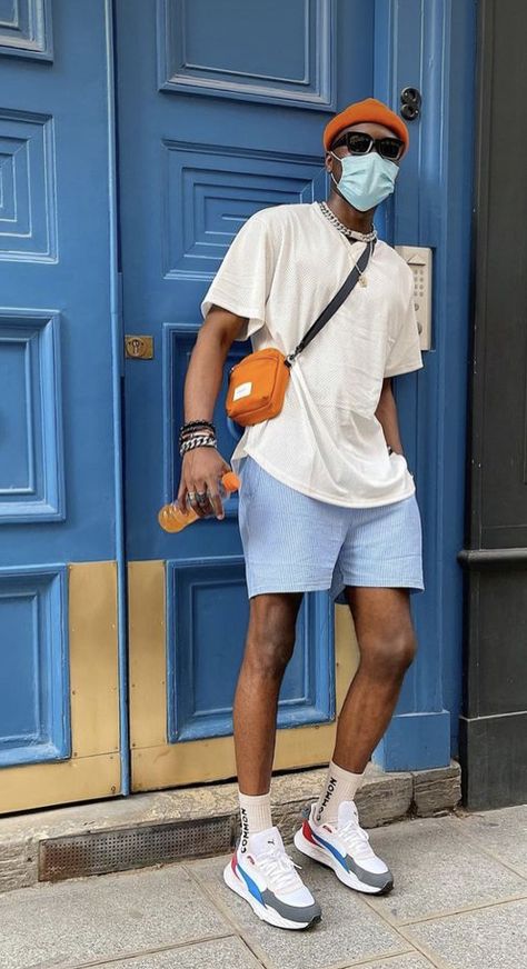 Shorts 
Men 
Old money outfit 
Fashion 
Swimshorts
Summer outfit Blue Striped Shorts, Mens Summer Outfits, Dapper Style, Street Style Outfits Men, Mens Casual Dress Outfits, Summer Streetwear, Swim Short, Mens Outfit Inspiration, Mens Fashion Streetwear