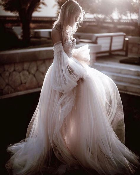 Ethereal Tulle - The Lane Puff Sleeve Wedding Dress, Magical Dress, Long White Dress, Wedding Dress Sleeves, Beautiful Wedding Dresses, Dream Wedding Dresses, Beautiful Gowns, Fancy Dresses, Dream Dress