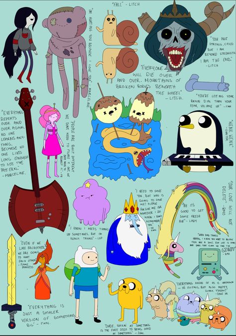 Original artwork made by yours truely! Just a bunch of my fav characters and some quotes that inspired me! I Remember You Adventure Time, Adventure Time Quotes Inspirational, Adventure Time Quotes Funny, Cloud Thoughts, Adventure Time Room, Adventure Time Aesthetic, Adventure Time Fanart, Adventure Time Quotes, My Fav Characters