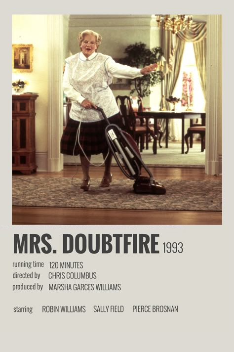 alternative polaroid movie poster for the film “Mrs. Doubtfire” by @meganlaur_ (me) Mrs Doubtfire Movie, Movie Outfit Ideas, Movies Scenes, Indie Movie Posters, Mrs Doubtfire, Film Polaroid, Film Vintage, Iconic Movie Posters, Movie Card