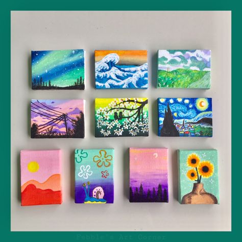 6x6 Painting Ideas, Counting Backwards, Aboriginal Dot Art, Canvas Art Quotes, Miniature Paintings, Canvas Drawing, Square Painting, Oil Pastel Art, Art Corner