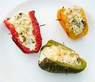 Whole Grain Mustard, Ricotta Cheese Recipes, Tomato Nutrition, Cheese Stuffed Peppers, Veg Dishes, Tasty Vegetarian Recipes, Best Appetizers, Stuffed Sweet Peppers, Ricotta Cheese