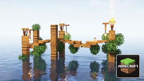 9 Stunning Minecraft Bridge Design Ideas 🔥 So you have done building your first base in Minecraft and want a flexible way to travel over cliffs, mountains, or just a small river? All problems can be solved with a tiny simple bridge. That said, let’s see the 9 best Minecraft bridge design ideas! Recommended Read: 5 Great Minecraft Bookshelf Design Ideas Here we’ll cover all types of bridges, from regular, overgrown to hanging ones. Each bridge design will require specific materials to look best, Trails And Tails Minecraft, Swamp Bridge Minecraft, Minecraft Spruce Bridge Ideas, Minecraft Building Ideas Overgrown, Small Bridge Minecraft Design, Minecraft Deep Slate Bridge, Minecraft Nature Bridge, Minecraft Bridge Ideas Cottagecore Long, Minecraft Suspended Bridge