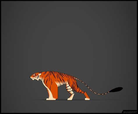 ArtStation - Stylized Tiger Jump Cycle, Baukje Jagersma Animal Jump Animation, Tiger Animation Gif, Jump Cycle, Tiger Animation, Stylized Tiger, Jump Animation, 2d Character Animation, Animation Classes, Animal Tails