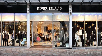 River Island retail store front Editorial Image Dog Cooling Pad, Shop Small Quotes, Shop House Ideas, Shop House Plans, Shop Window Design, Shop Fronts, Shop Front, Shop Window Displays, Shop Plans