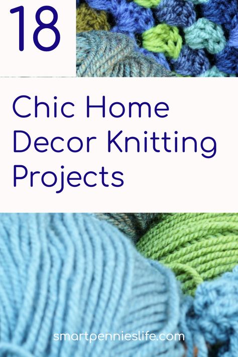 Looking for some elegant and classy home decor projects that you can knit? Try this post of 18 options for your living room and kitchen. You can create the farmhouse and coastal look.#knitting #farmhouse #coastal #homedecor Knit Home Decor, Furniture Socks, Classy Home Decor, Home Decor Patterns, Farmhouse Coastal, Classy Home, Knit Rug, Living Room And Kitchen, Cute Furniture