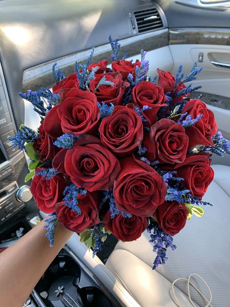 Red And Navy Bouquet Prom, Crimson And Blue Wedding, Wine Red And Navy Blue Wedding Theme, Navy Blue And Burgundy Quinceanera, Red And Blue Centerpieces Wedding, Deep Red And Navy Blue Wedding, Burgundy And Navy Blue Centerpieces, Red Gold And Blue Wedding, Navy Blue And Dark Red Wedding