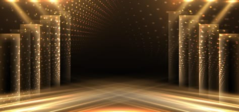 Award Background Design, Awarding Background, Pageant Background Design, Pageant Background, Hollywood Background, Stage Background Design, Stage With Lights, Black Background Template, Luxurious Background