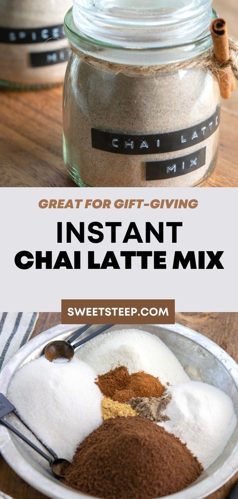 Chai Tea Powder, Diy Chai Powder, Chai Latte Mix Diy, How To Make Chai Spice, Diy Chia Tea Concentrate, Ginger Chai Tea, Chai Tea Diy Spice Mixes, Chai Tea Homemade, Chia Spice Recipe