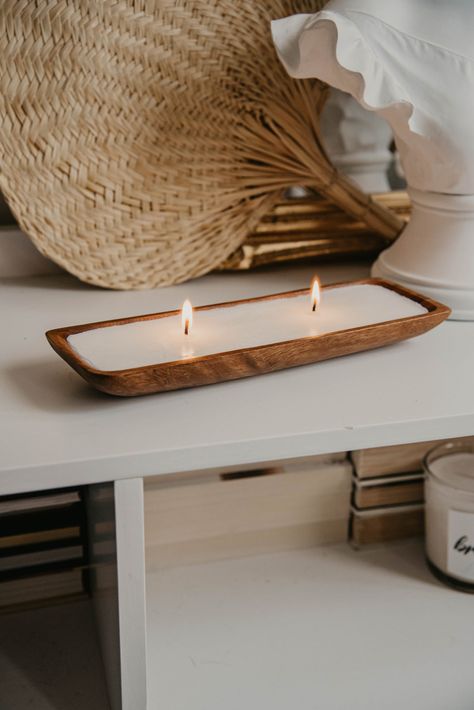 Candle In Wood Bowl, Wood And Candles, Diy Candle Bowl, Diy Bowl Candle, Diy Wood Bowl, Candle In Wood, Diy Wood Candles, Wood Bowl Candle, Candle Bowls