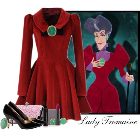 Lady Tremaine (evil stepmother) Lady Tremaine Costume, Disney Dump, Cinderella Disneybound, Cinderella Outfit, Lady Tremaine, Cinderella Hair, Evil Stepmother, Disney Bounds, Movie Inspired Outfits