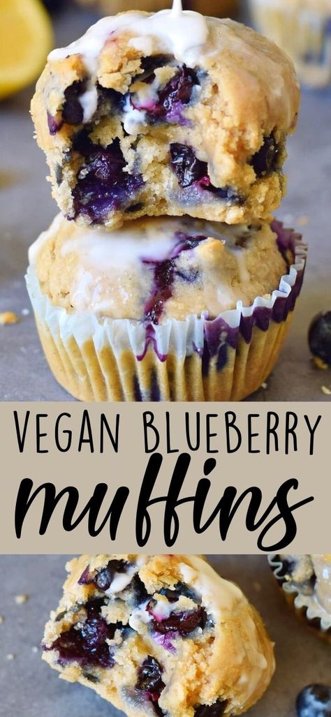 Vegan Blueberry Muffins Healthy, Vegan Recipes For Parties, Simple Vegan Muffins, Healthy Muffins Vegan, Vegan Gluten Free Blueberry Muffins, Eggless Dairy Free Breakfast Ideas, Easy Baking Recipes Vegan, Blueberry Vegan Muffins, Dairy And Sugar Free Desserts