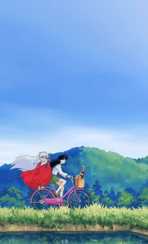 Inuyasha Aesthetic Wallpaper, Kagome Wallpaper, Inuyasha Aesthetic, Inuyasha Art, Inuyasha Wallpaper, Inuyasha And Kagome, Inuyasha Kagome, Inuyasha And Sesshomaru, Inuyasha Fan Art