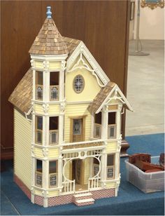 Painted Lady Dollhouse, Cauldron Craft, Victorian Dollhouse Miniatures, Dollhouse Victorian, The Painted Lady, Spirit House, Dollhouse Supplies, Dollhouse Projects, Victorian Dollhouse